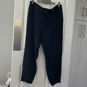 Banana Republic Factory Black dressy joggers with satin side piping. XL